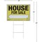 Sunburst Systems Sign House For Sale 22 in x 32 in Corrugated Plastic with Step Stake 3830 - alternate 4